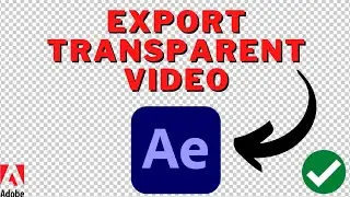 How To Export TRANSPARENT Video In AFTER EFFECTS | EXPORT Transparent BACKGROUND Video After Effects