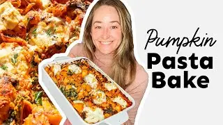 Cheesy Pumpkin Pasta Bake (Easy Fall Dinner!)