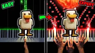Steve's Lava Chicken Song | EASY to EXPERT, but...