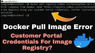 Docker please login to the redhat registry using customer portal credentials error | Docker Daemon