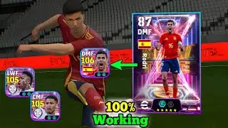 Trick To Get 106 Rated ShowTime Rodri, Vinicius Junior, Bellingham In eFootball 2025 Mobile