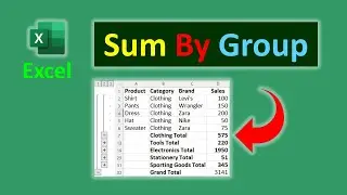 How to Sum by Group in Excel