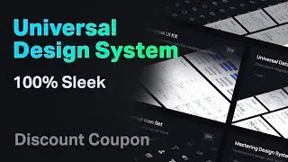 Universal Design System - 100% Sleek Figma Design System - Discount Coupon