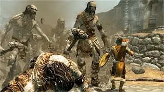 Giant Invasion Of Whiterun | Skyrim NPC Battles Ai Battles