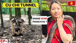 Yaha Log Snake Wine Pite Hain 😳 | Inside Cu Chi Tunnels in Vietnam 🇻🇳 & Mekong Delta Tour
