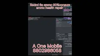 😍😍🔥Redmi 6a emmc health90%consum💥 repair