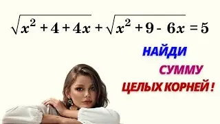 МОДУЛЬ - СТРАШНАЯ СИЛА! Найди сумму целых решений.