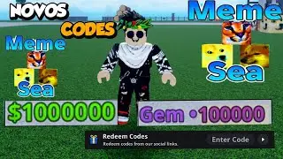 CORRE!! REVELEI TODOS OS CODIGOS *SECRETOS* NO MEME SEA CODES ROBLOX MEME SEA 2024