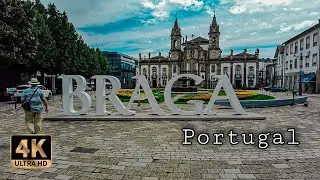 🇵🇹 Braga, Portugal Walking Tour (4K UHD) – With Captions