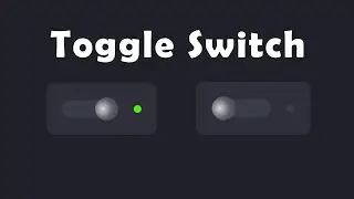 Create toggle switch button with html and css | Toggle switch