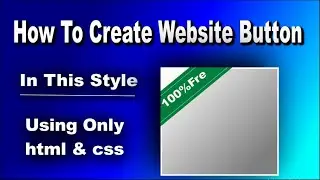 How to create free style website button using html and css