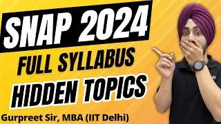 SNAP Exam 2024: Complete Syllabus Breakdown & Top Scoring Topics