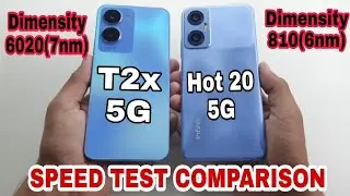 Infinix Hot 20 5g vs Vivo T2x 5G Speed Test Comparison