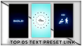 Top 05+🔥Alight Motion Text Animation Presets |AlightMotion Preset Download Free 10+ text presets|