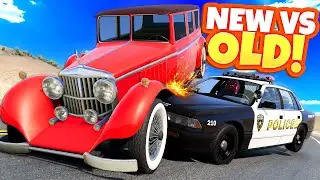 Using a 1927 Car to Outsmart Modern Police Cars in BeamNG Drive Mods?!