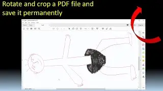 How to rotate and crop a PDF file and save it permanently