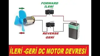 FORWARD REVERSE  DC MOTOR CIRCUIT.Limit switch forward reverse control circuit