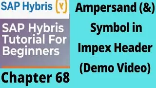 Ampersand (&) Symbol in Impex Header | Document Id in Impex | & Symbol in Hybris Impex | Hybris