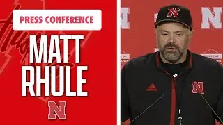 Nebraska Football Head Coach Matt Rhule meets with the media ahead of game vs Rutgers I GBR