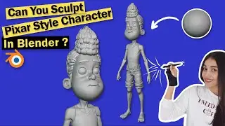 How I Sculpt A Stylized Character In Blender Like Pixar Timelapse