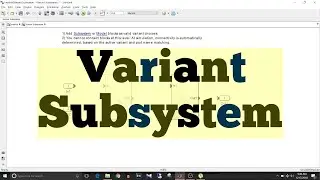 Simulink Tutorial - 54 - Variant Subsystem