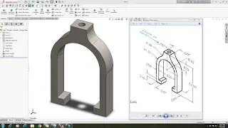 SolidWorks Beginner Practice -  V Block Clamp | Drafting Example | Tech Hawk