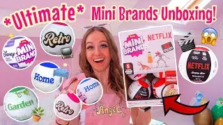 UNBOXING ALL *NEW* MINI BRANDS!!😱⁉️ (NETFLIX🎬 RETRO📺 HOME🛋️GARDEN🪴& DISNEY STORE?!✨🫢)