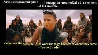 FRENCH LESSON - learn French with movies ( French + English translation ) Mad Max Fury Road part5