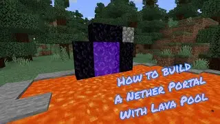 How To Build a Lava Pool Nether Portal Like Dream