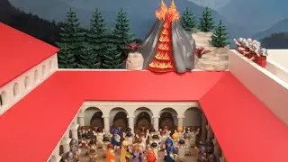 Romains VS Volcan : Apocalypse Pompéi ! Stop motion Playmobil !