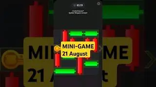 21 August Hamster Kombat Mini Game | Mini Game Hamster Kombat #minigame  #dailyminigame #21Aug