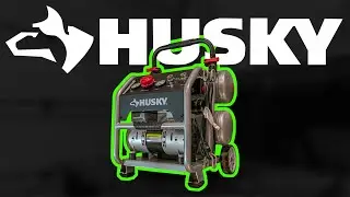 Husky 4.5 Gallon SILENT Air Compressor Review & Demo