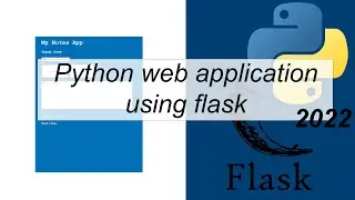 How to do Python flask web development | Notes Taking App