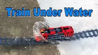 Lego train under water (PART 3: version SpongeBob)