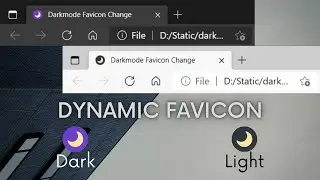 How to change the favicon according to system dark mode