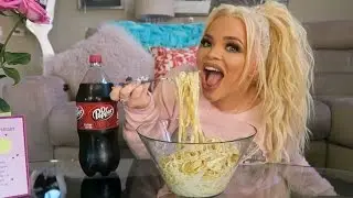 CREAMY ALFREDO PASTA EATING SHOW! MUKBANG (WATCH ME EAT) | TRISHA PAYTAS