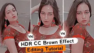 HDR CC BROWN EFFECT VIDEO IN VN APP || Vn App Brown HDR Cc Effect Tutorial ||