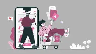 Shopping motion graphics video