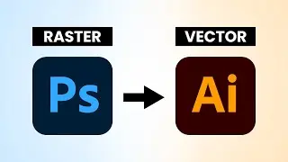 Convert Raster to Vector in Photoshop / Import in Illustrator