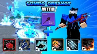 NEW Dragon trident Combo One Shot With All Melee | Blox Fruits update 20