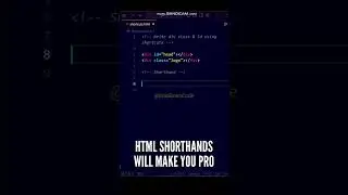 🥰🥰 Code in HTML like a Pro Developer using this shorthand 