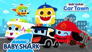 🚒 Baby Shark's Favorite Car Toys All Around!⎪🚌Car Videos, Games for Kids⎪"Baby Shark Car Town" App