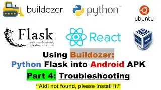 Using Buildozer:Python Flask into Android APK Pt 4: Troubleshoot“Aidl not found, please install it.”