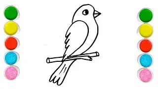 How to draw a birds easy || Simple birds drawing for kids ||