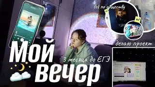 МОЙ ВЕЧЕР//обучение в ЕГЭLand,подготовка к ЕГЭ,делаю проект,3 месяца до ЕГЭ