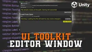 How I Made a Level Save/Load Editor Window for my Minigolf Microgame | UI Toolkit Unity Tutorial