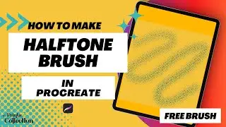 Tips for Procreate: How to create a Halftone Brush in Procreate Tutorial (Procreate Free Brush)