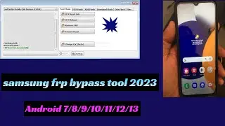 SAMSUNG FRP ENABLE ADB TOOL 2023 | samsung frp bypass tool | MTP ADB TEST MODE