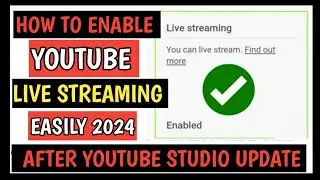 How to enable live streaming on youtube channel || enable live streaming option on youtube 2021