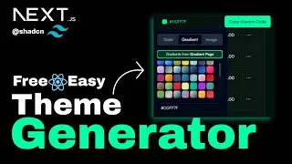 Theme generator for ShadCN | Tailwind css | Nextjs | reactjs